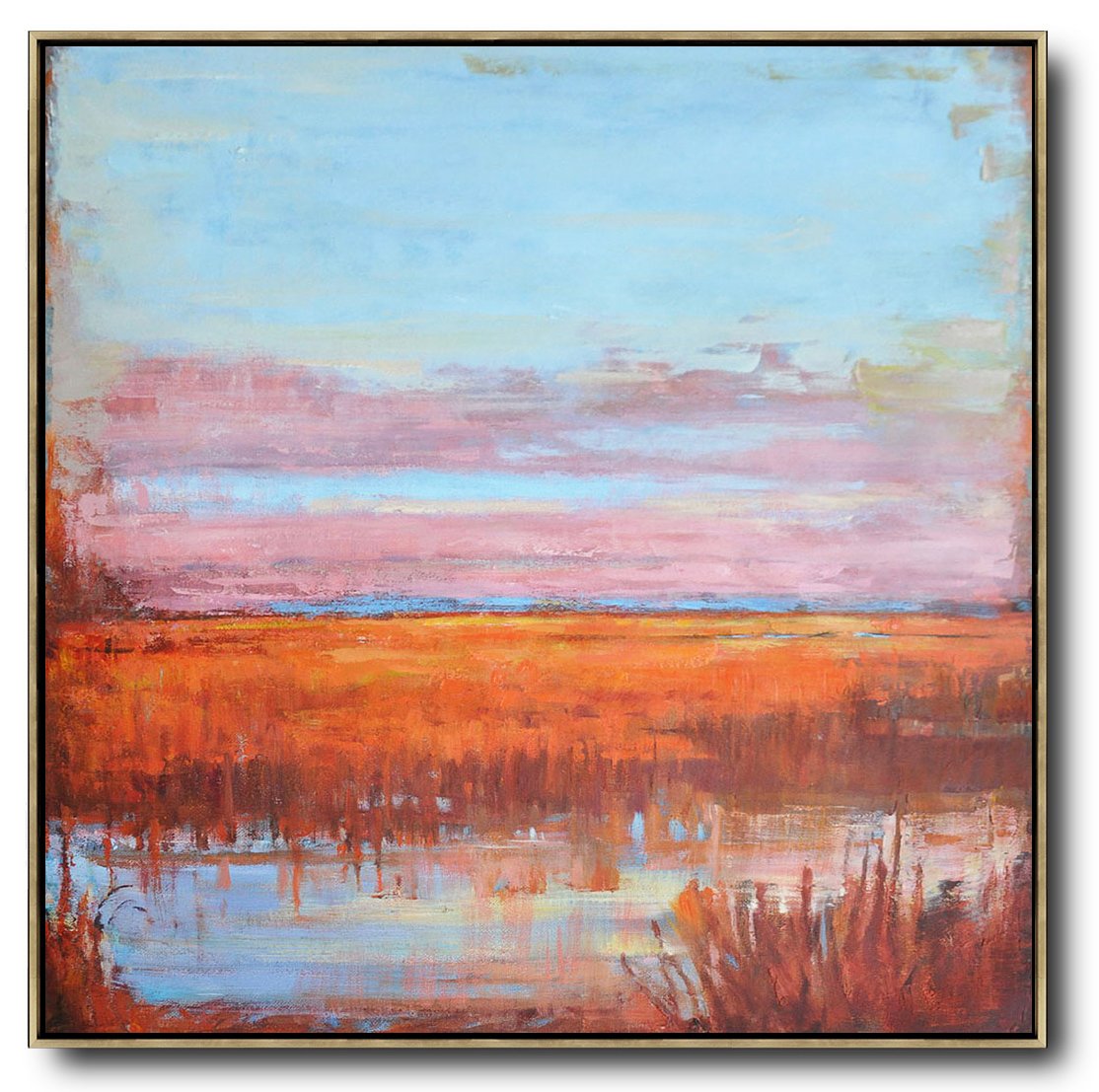 Abstract Landscape Oil Painting #LX16A - Click Image to Close